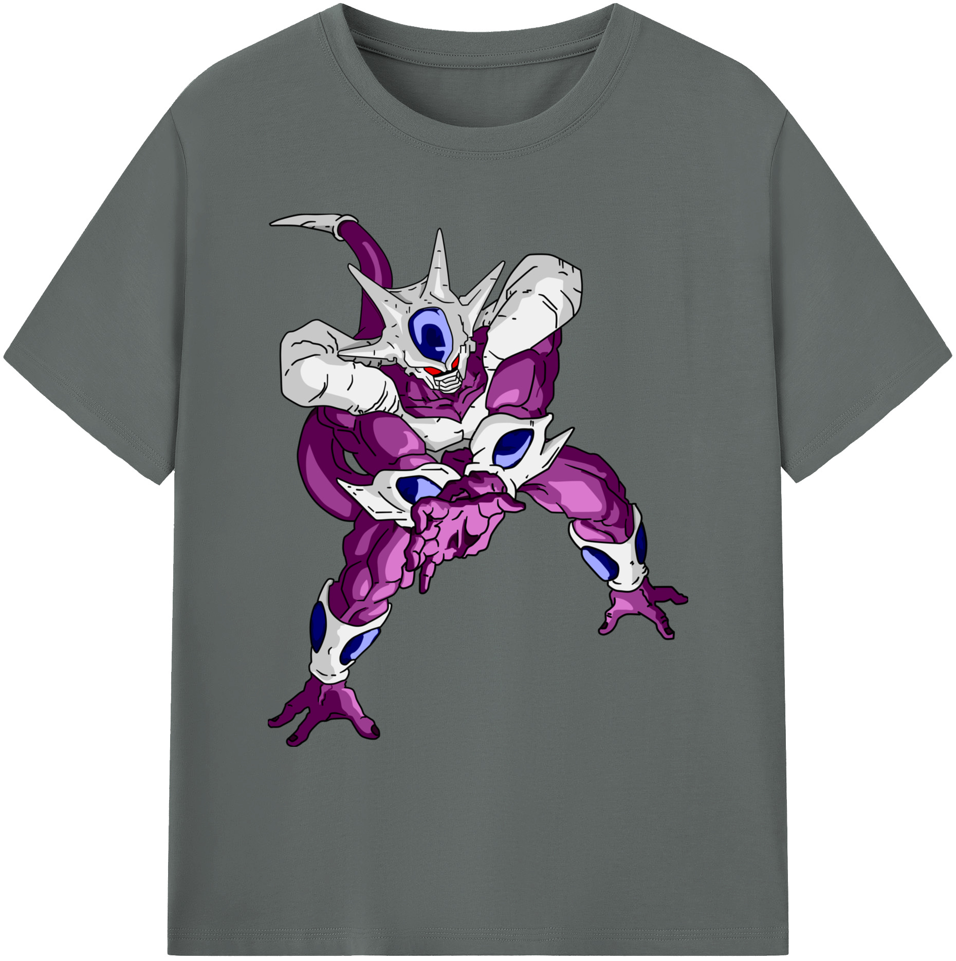 （画像用） ドラゴンボール クウラ DRAGON BALL Cooler Coora 綿100％ メンズ半袖Tシャツ｜肌触りやわらか＆通気性